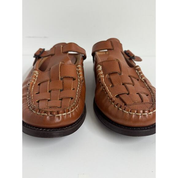 Hereu Woven Leather Fisherman Sandals – Brown – EU 45